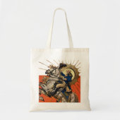 George Washington op Horseback Tote Bag (Voorkant)