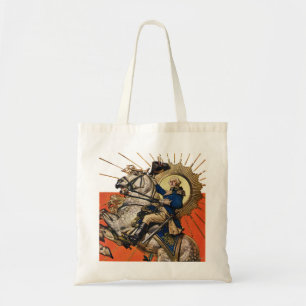 George Washington op Horseback Tote Bag