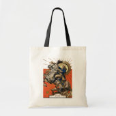 George Washington op Horseback Tote Bag (Voorkant)