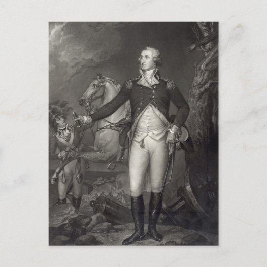 George Washington op Trenton briefkaarten (Voorkant)