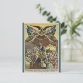 George Washington op weg naar de inauguratie Briefkaart (Staand voorkant)