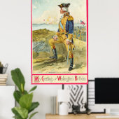 George Washington op Yorktown Vintage Poster (Thuiskantoor)