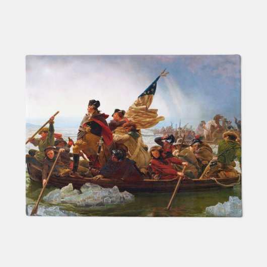 George Washington over de rivier de Delaware Deurmat (Voorkant)