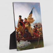 George Washington over de rivier de Delaware Fotoplaat (Zijkant)