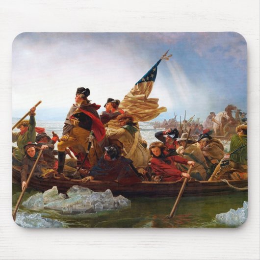 George Washington over de rivier de Delaware Muismat (Voorkant)