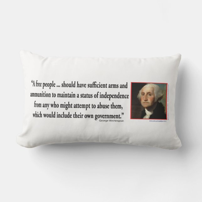 George Washington over wapenrechten Kussen (Voorkant)
