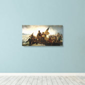 George Washington Oversteekt de Delaware Print (Insitu (Houten vloer))