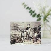 George Washington oversteken de Delaware Briefkaart (Staand voorkant)