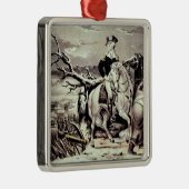 George Washington oversteken de Delaware Metalen Ornament (Rechts)