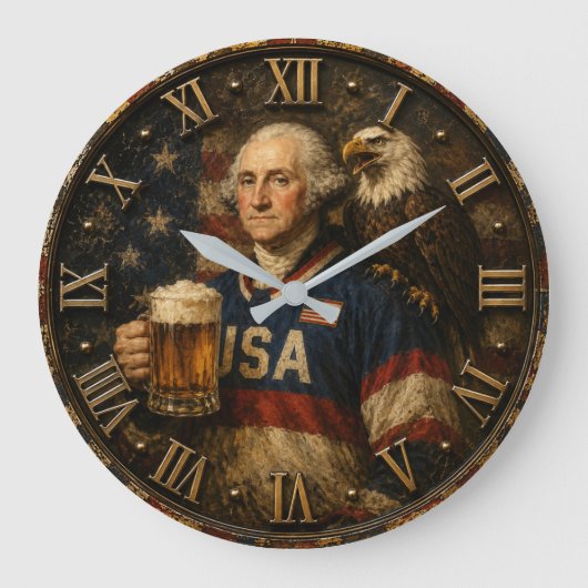 George Washington Patriotic Grote Klok (Voorkant)
