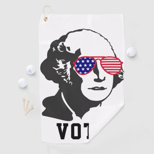 George Washington Patriottisch Rood Wit Blauw Golfhanddoek (Insitu)