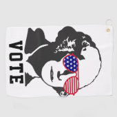 George Washington Patriottisch Rood Wit Blauw Golfhanddoek (Horizontaal)