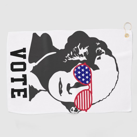 George Washington Patriottisch Rood Wit Blauw Golfhanddoek (Horizontaal)