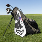 George Washington Patriottisch Rood Wit Blauw Golfhanddoek (Groen)