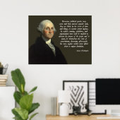 George Washington Political Party Quote Poster (Thuiskantoor)