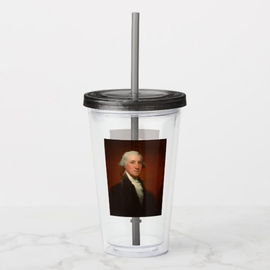 George Washington Portrait Acryl Drinkbeker (Voorkant)