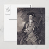George Washington Portrait Briefkaart (Voorkant / Achterkant)