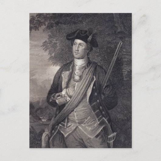 George Washington Portrait Briefkaart (Voorkant)