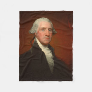 George Washington Portrait Fleece Deken