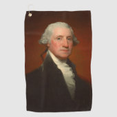 George Washington Portrait Golfhanddoek (Voorkant)