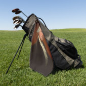 George Washington Portrait Golfhanddoek (Groen)