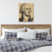 George Washington Portrait Illustratie Canvas Afdruk (Insitu (Slaapkamer))