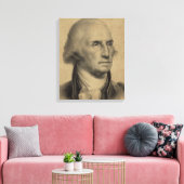 George Washington Portrait Illustratie Canvas Afdruk (Insitu (Woonkamer))
