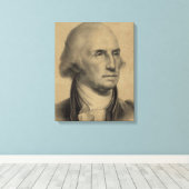 George Washington Portrait Illustratie Canvas Afdruk (Insitu (Houten vloer))