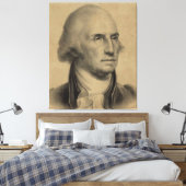  George Washington Portrait Illustratie Canvas Afdruk (Insitu (Slaapkamer))