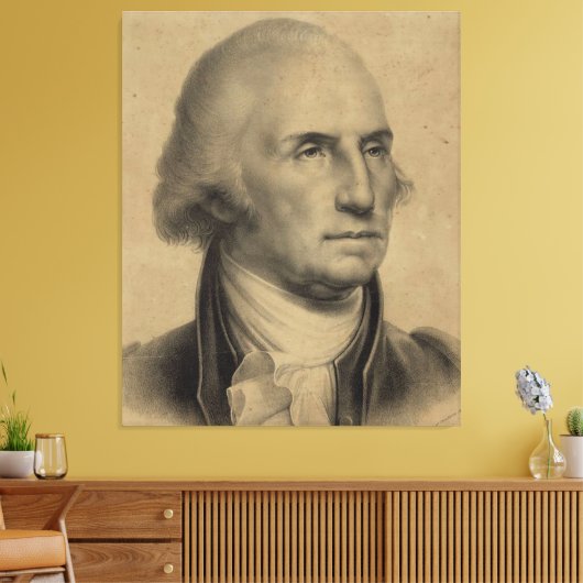  George Washington Portrait Illustratie Canvas Afdruk (Insitu (Woonkamer))
