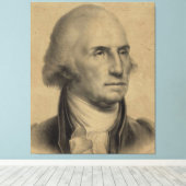  George Washington Portrait Illustratie Canvas Afdruk (Insitu (Houten vloer))