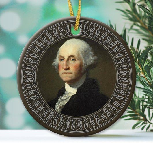 George Washington Portrait Keramisch Ornament