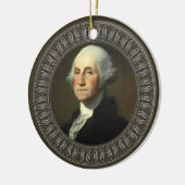 George Washington Portrait Keramisch Ornament (Links)