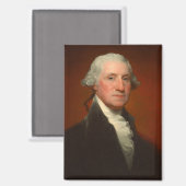 George Washington Portrait Magneet (Voorkant / Achterkant)
