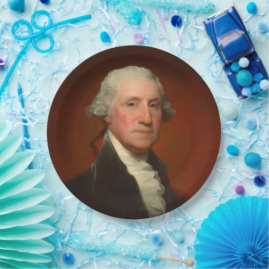 George Washington Portrait Napkins Papieren Bordje (Feest)
