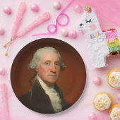 George Washington Portrait Napkins Papieren Bordje (Feest)
