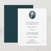 George Washington Portrait Oval Kaart (Voorkant / Achterkant)