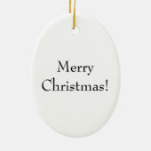 George Washington Portrait Oval Kerstversiering Keramisch Ornament (Achterkant)