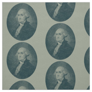 George Washington Portrait Oval Stof