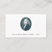George Washington Portrait Oval Visitekaartje (Voorkant)