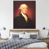George Washington Portrait Painting Canvas Afdruk (Insitu (Slaapkamer))