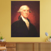 George Washington Portrait Painting Canvas Afdruk (Insitu (Woonkamer))