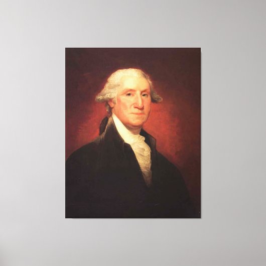 George Washington Portrait Painting Canvas Afdruk (Voorkant)
