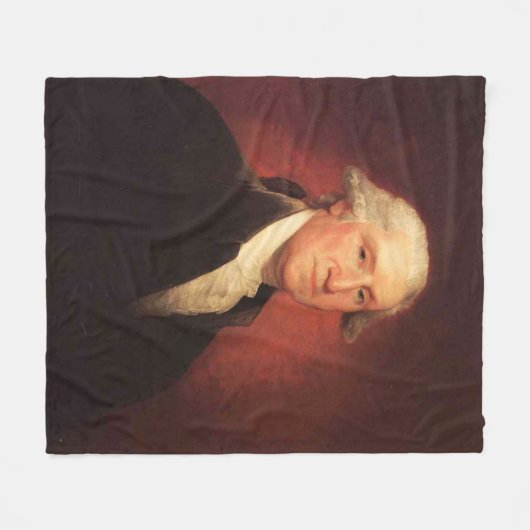  George Washington Portrait Painting Fleece Deken (Voorkant (Horizontaal))