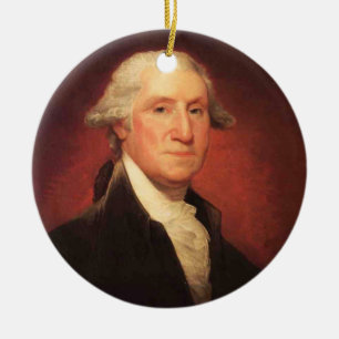 George Washington Portrait Painting Keramisch Ornament