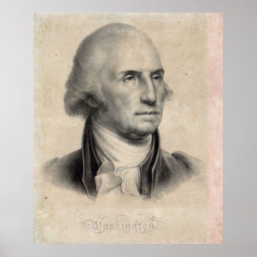 George Washington Portrait poster/print Poster (Voorkant)
