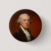 George Washington Portrait Ronde Button 3,2 Cm (Voorkant)