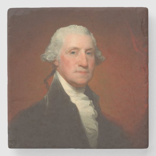 George Washington Portrait Stenen Onderzetter (Voorkant)