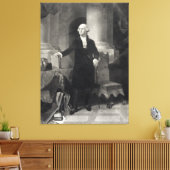 "George Washington Portrait" verpakt canvas print (Insitu (Woonkamer))