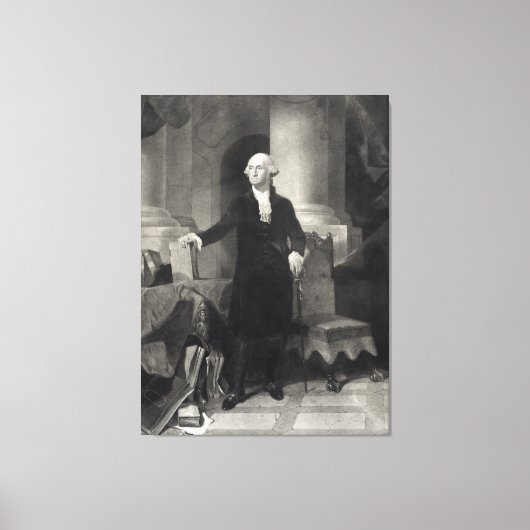 "George Washington Portrait" verpakt canvas print (Voorkant)